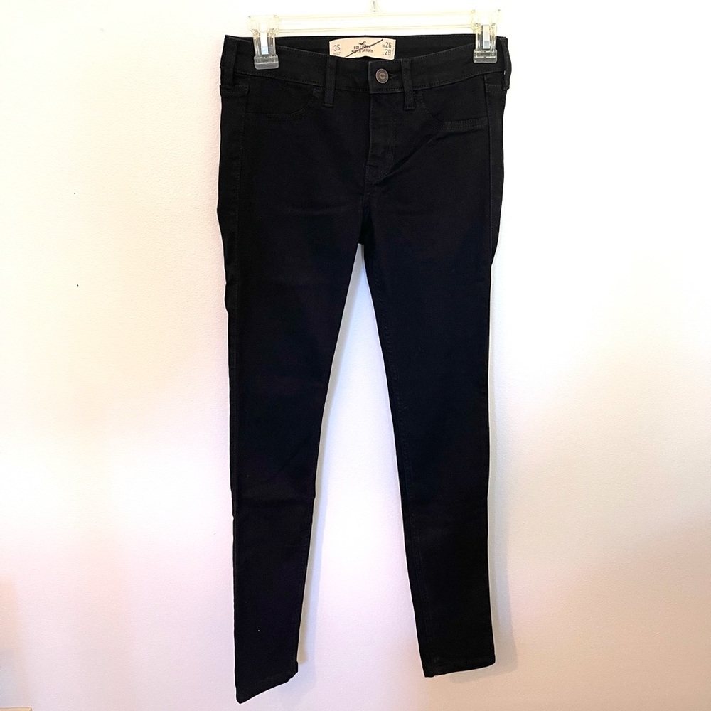 Hollister black skinny jeans